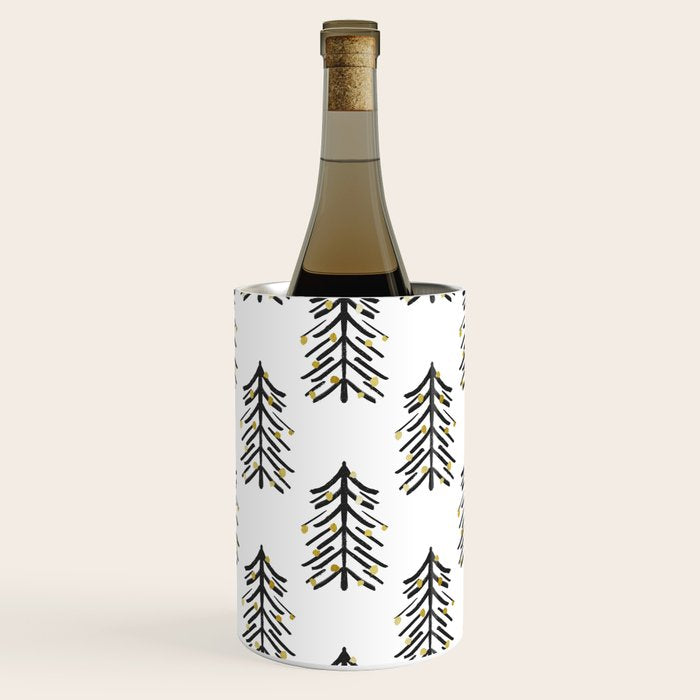 Black and gold spiky tree Wine Chiller Gallery Image 1