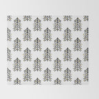 Black and gold spiky tree Throw Blanket Gallery Image 2