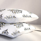 Black and gold spiky tree Pillow Sham Gallery Image 3