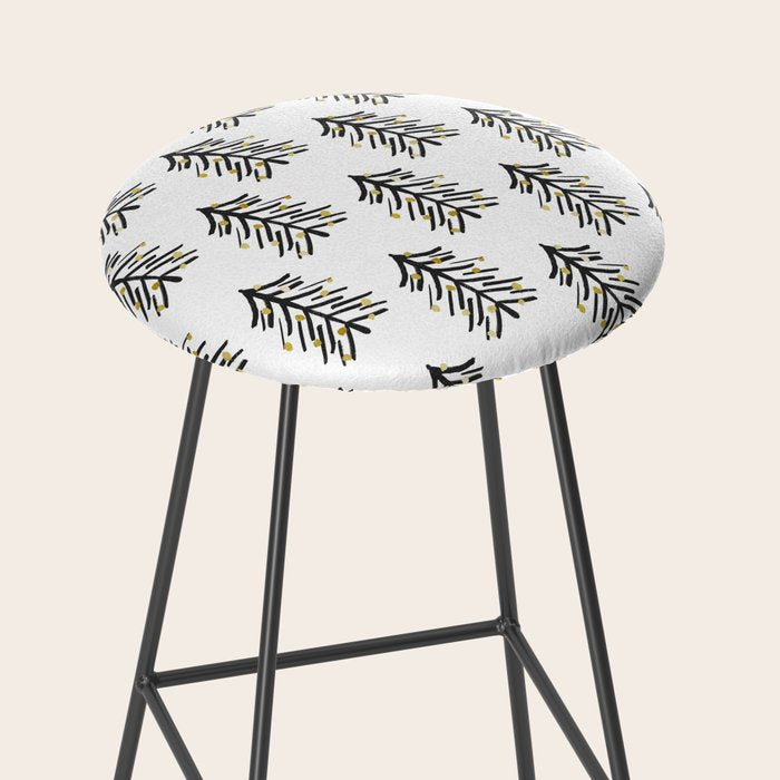 Black and gold spiky tree Stool Gallery Image 2