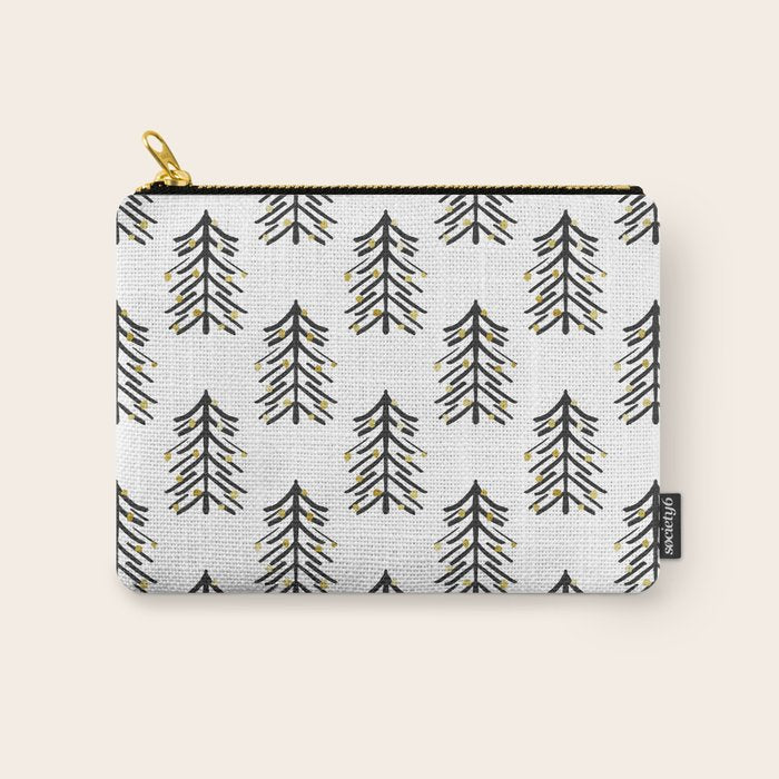 Black and gold spiky tree Carry All Pouch Gallery Image 1