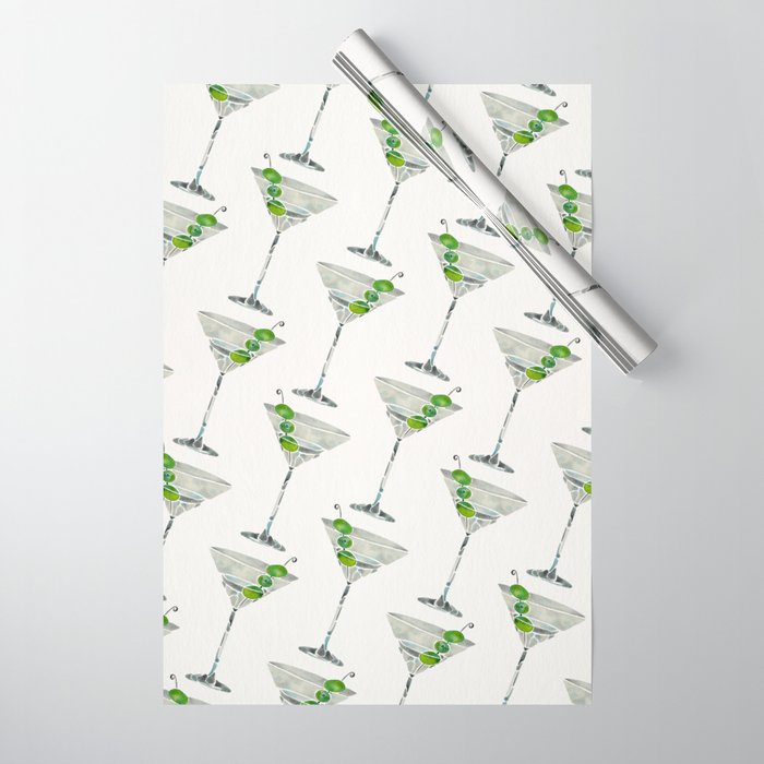 Dirty Martini Wrapping Paper Gallery Image 1