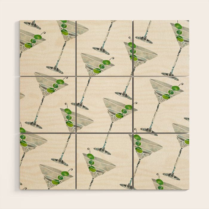 Dirty Martini Wood Wall Art Gallery Image 1