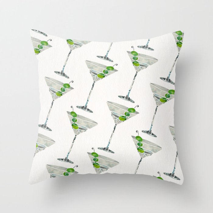Dirty Martini Throw Pillow Gallery Image 1