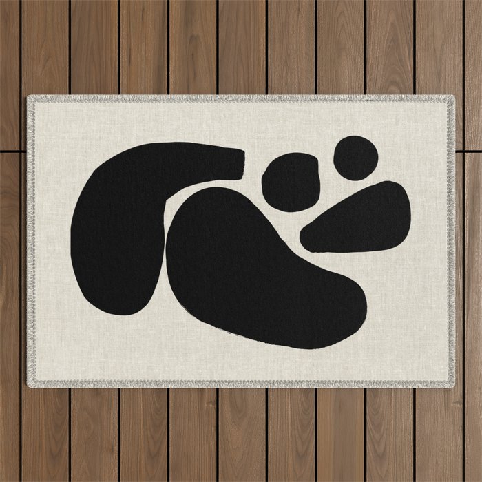 Footprints In Ink Outdoor Rug Gallery Image 1