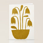 Linocut Tulips #1 Stationery Card Gallery Image 2