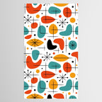 Retro Mid Century Modern Atomic Starburst Pattern Tablecloth Gallery Image 2