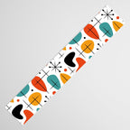 Retro Mid Century Modern Atomic Starburst Pattern Table Runner Gallery Image 3
