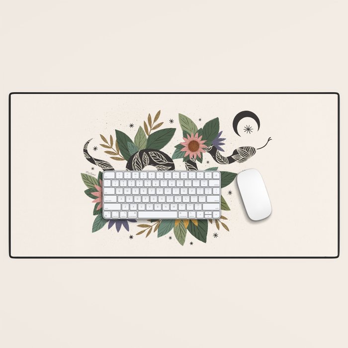 Year of the Snake 2025 - Cream Desk Mat Gallery Image 1