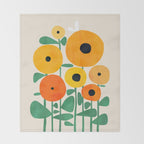 Sunflower and Bee Throw Blanket Gallery Image 2