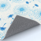 Make A Wish Dandelion Pattern in Sky Blue & Off White Rug Gallery Image 4