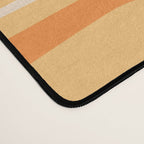 Mid Century Modern Piquet Abstract Multi Tiled Geometric Pattern in Orange Tangerine Tones Desk Mat Gallery Image 4