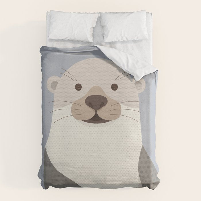 Whimsy Otter Duvet Cover Gallery Image 1
