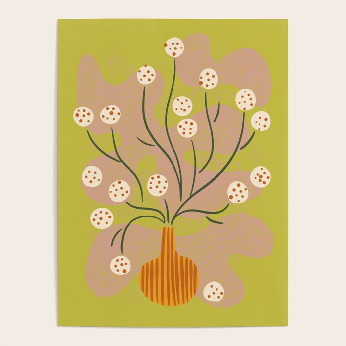 Round Flower Still Life Poster Gallery Image 4