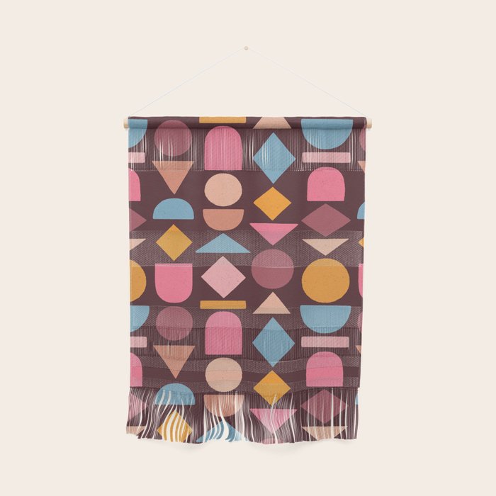 Geo Mod Shapes - Dark Wall Hanging Gallery Image 1