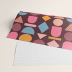 Geo Mod Shapes - Dark Wrapping Paper Gallery Image 2