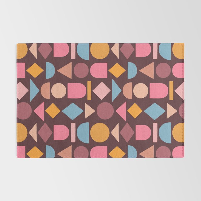 Geo Mod Shapes - Dark Rug Gallery Image 2