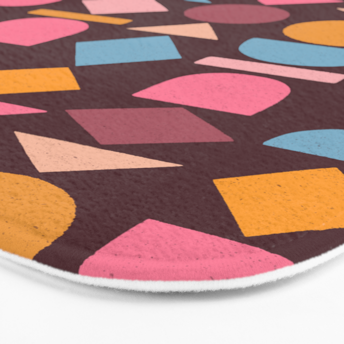 Geo Mod Shapes - Dark Bath Mat Gallery Image 3