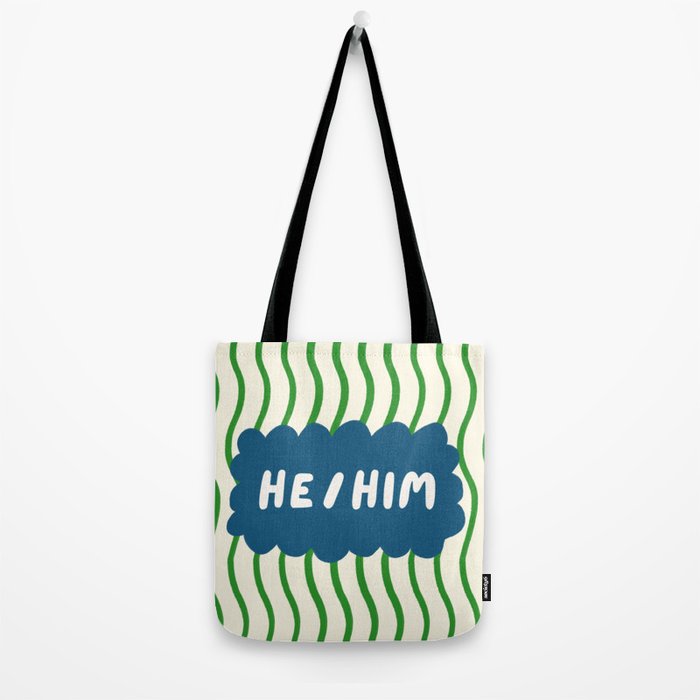 He/Him - pronoun badge  Tote Bag Gallery Image 2