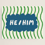 He/Him - pronoun badge  Jigsaw Puzzle Gallery Image 1