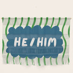 He/Him - pronoun badge  Wall Hanging Gallery Image 1