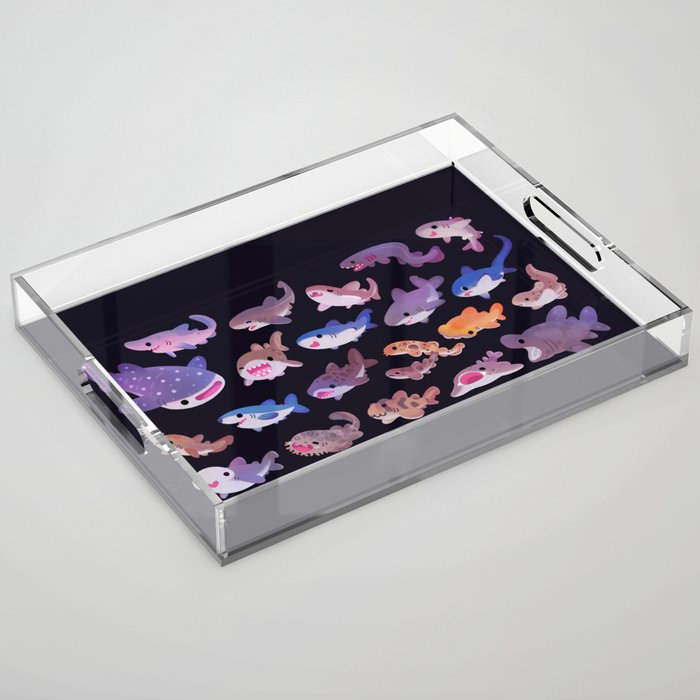 Shark day Acrylic Tray Gallery Image 1