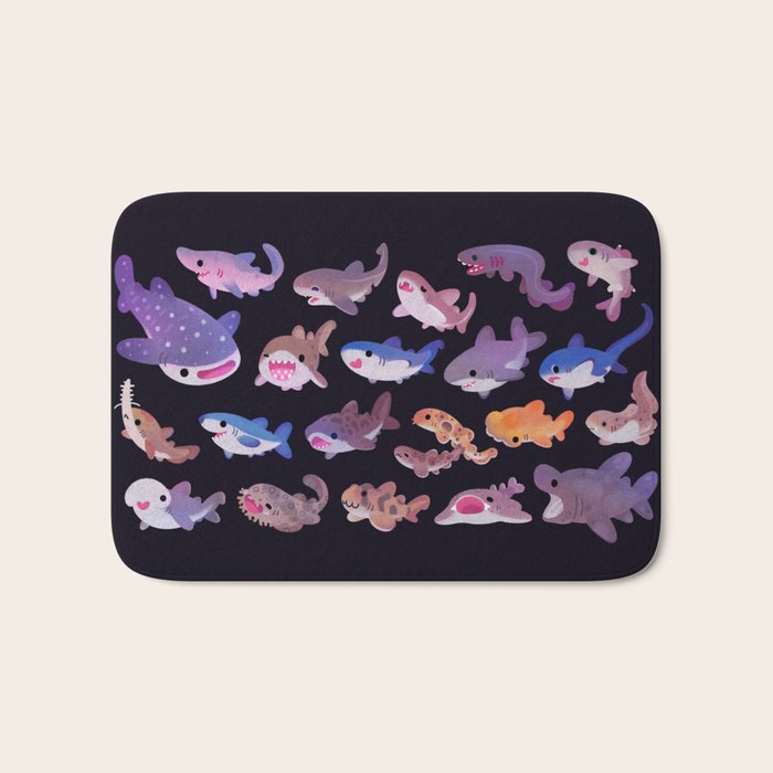 Shark day Bath Mat Gallery Image 1