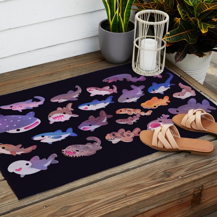 Shark day Outdoor Rug Gallery Image 2