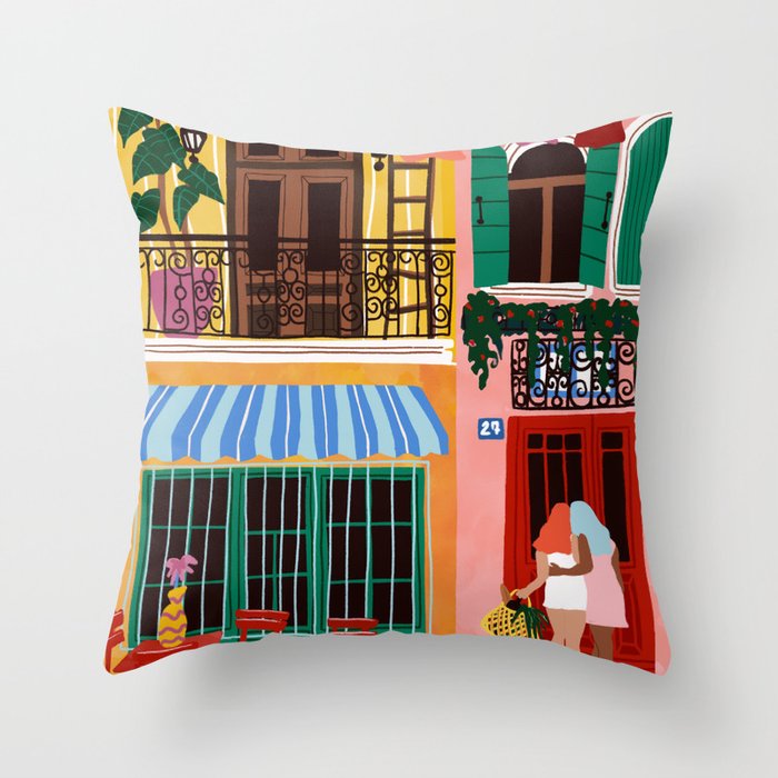 I wanna hold your hand Throw Pillow Gallery Image 1