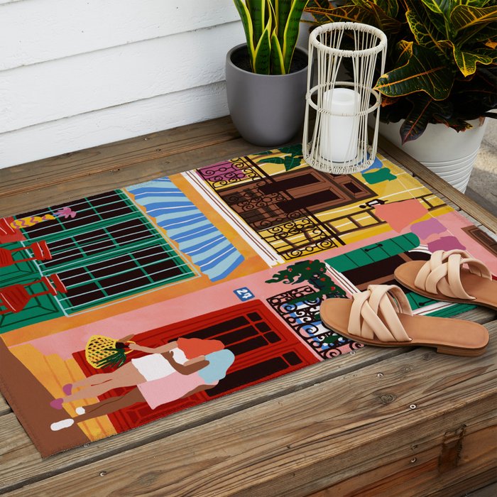 I wanna hold your hand Outdoor Rug Gallery Image 2