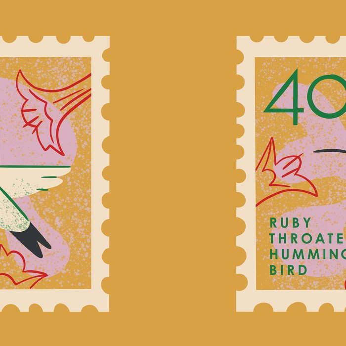Hummingbird Postage Stamp Coffee Mug Gallery Image 2