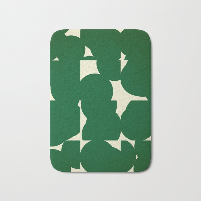 Abstract Green shape Bath Mat Gallery Image 1