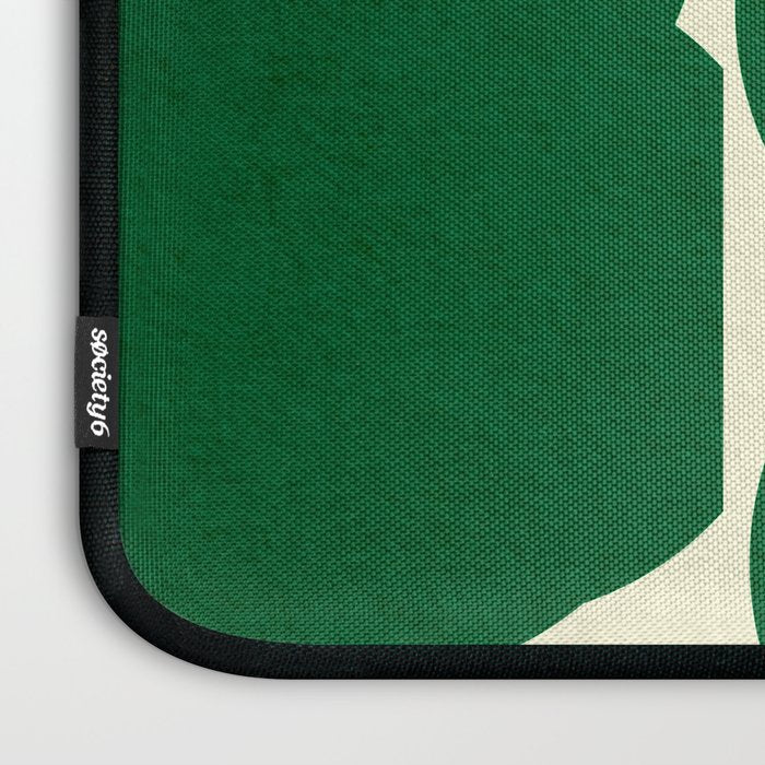 Abstract Green shape Laptop Sleeve Gallery Image 3