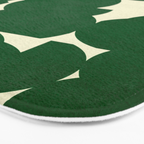 Abstract Green shape Bath Mat Gallery Image 3