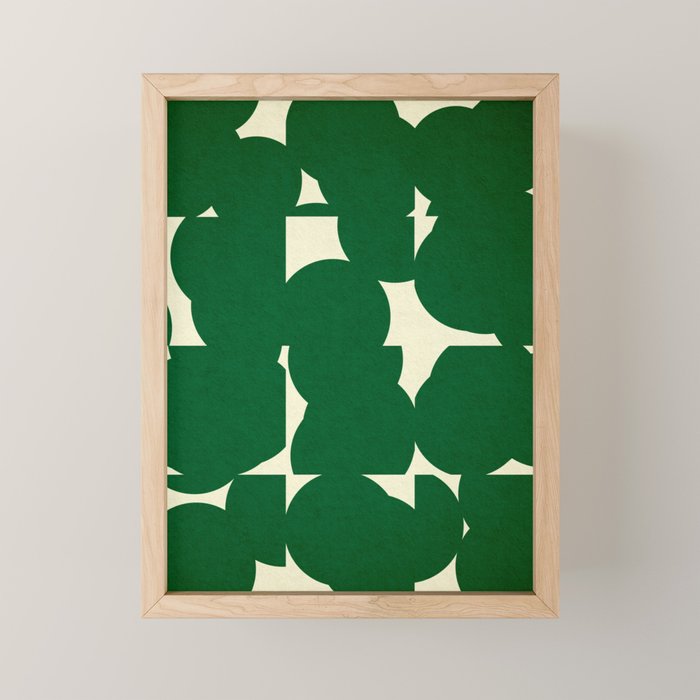 Abstract Green shape Mini Art Print Gallery Image 1