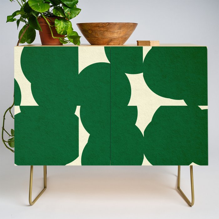 Abstract Green shape Credenza Gallery Image 1