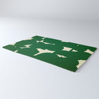 Abstract Green shape Rug Gallery Image 3