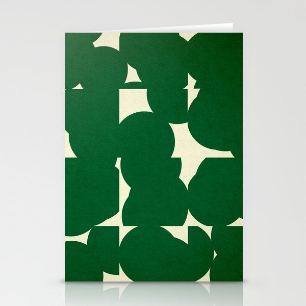Abstract Green shape Stationery Card Gallery Image 1