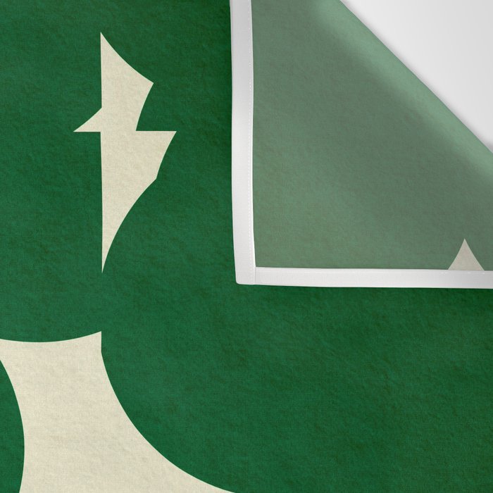 Abstract Green shape Wall Tapestry Gallery Image 3