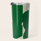 Abstract Green shape Travel Mug Gallery Image 3