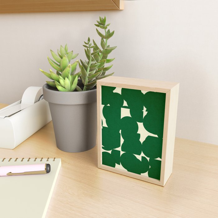 Abstract Green shape Mini Art Print Gallery Image 2
