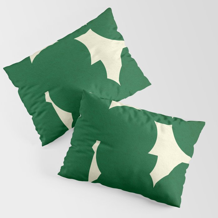 Abstract Green shape Pillow Sham Gallery Image 3