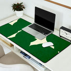 Abstract Green shape Desk Mat Gallery Image 2