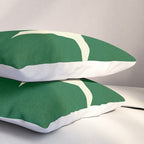 Abstract Green shape Pillow Sham Gallery Image 3