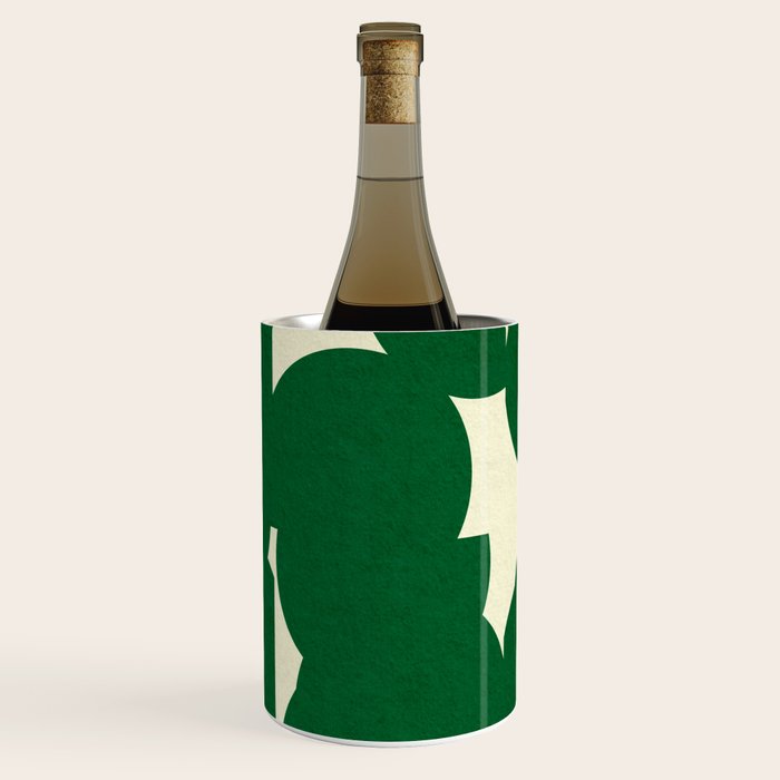 Abstract Green shape Wine Chiller Gallery Image 1