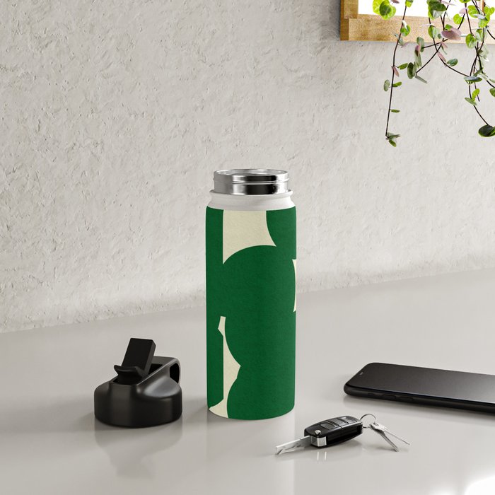 Abstract Green shape Water Bottle Gallery Image 4