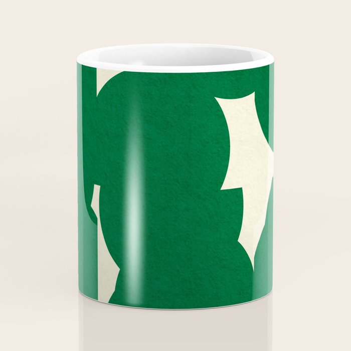 Abstract Green shape Coffee Mug Gallery Image 4