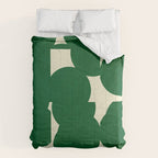 Abstract Green shape Comforter Gallery Image 6