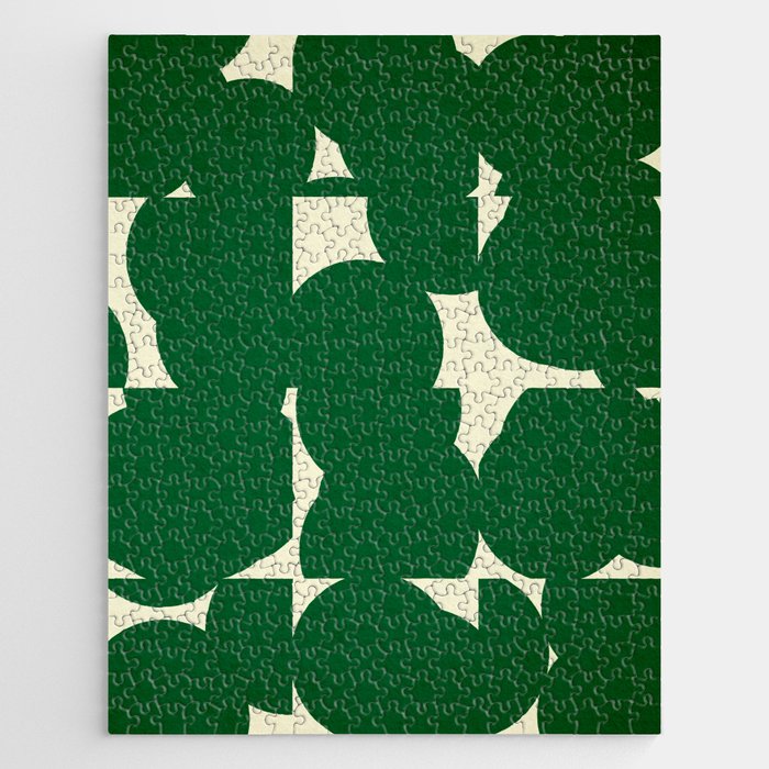 Abstract Green shape Jigsaw Puzzle Gallery Image 1