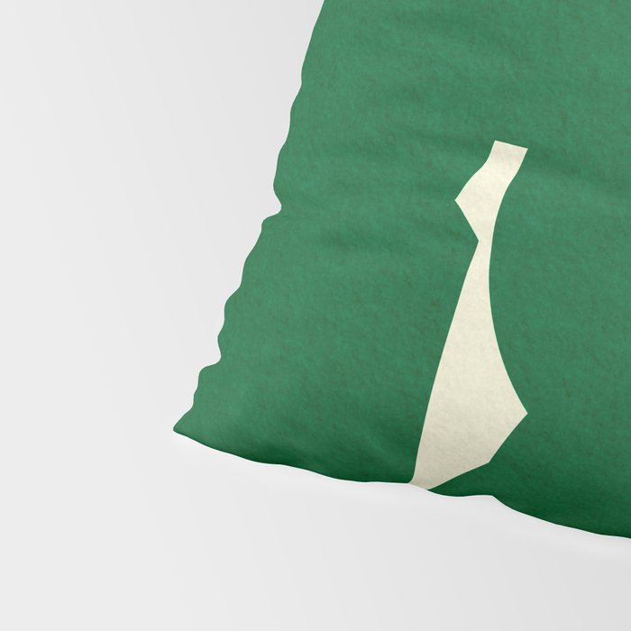 Abstract Green shape Pillow Sham Gallery Image 4